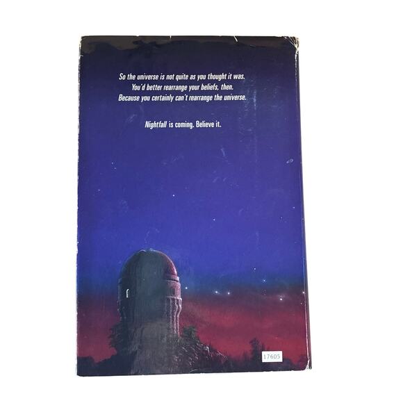 Nightfall by Isaac Asimov & Robert Silverberg 1990 Hardcover w/ Dust Jacket - Picture 3 of 8